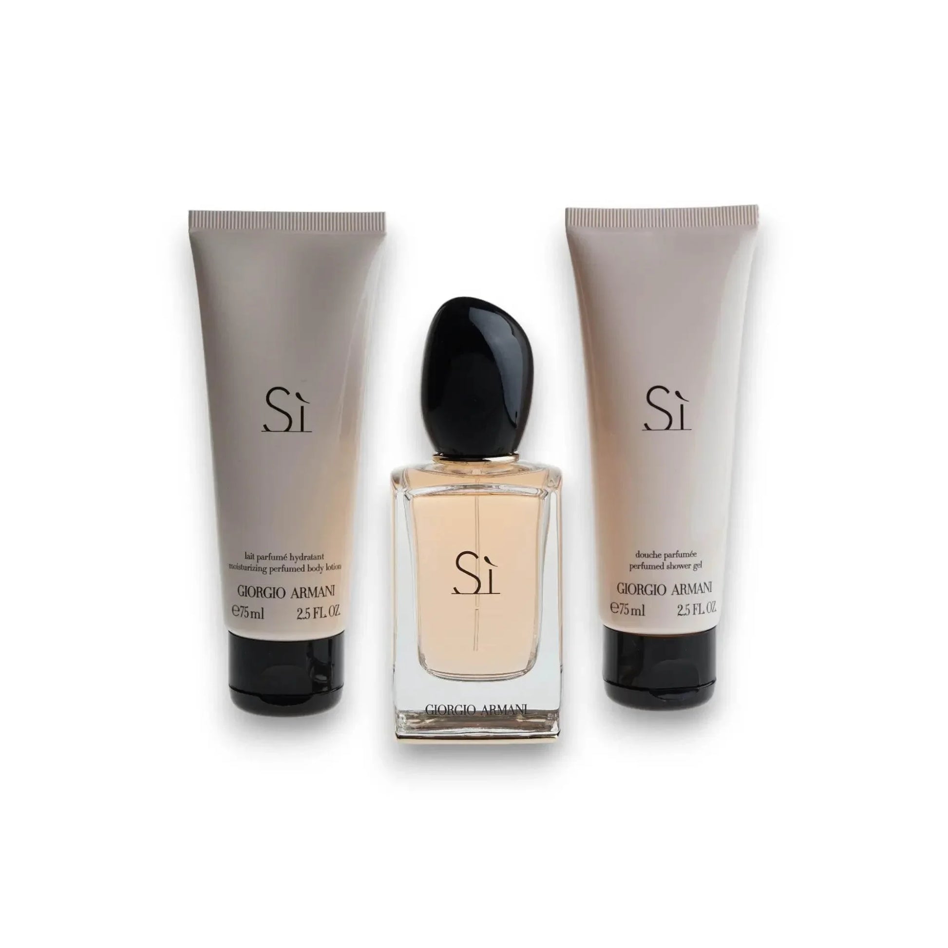 Si Duftset mit Eau de Parfum, Bodylotion und Duschgel für Damen, Geschenkset