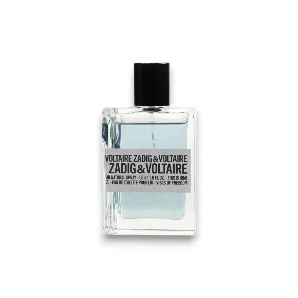 Herrenparfum Eau de Toilette im transparenten Flakon mit schwarzem Deckel, moderner Stil