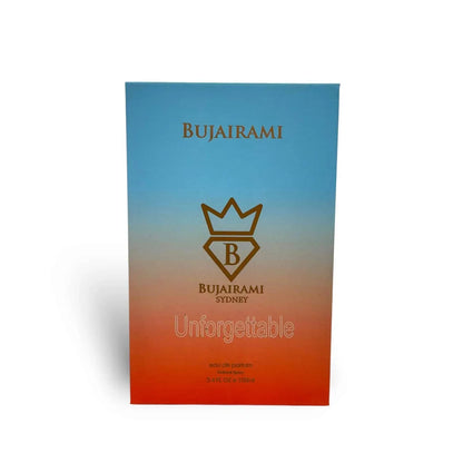 Bujairami Unforgettable Eau de Parfum 100ml – Luxusparfum mit königlichem Design und Farbverlauf