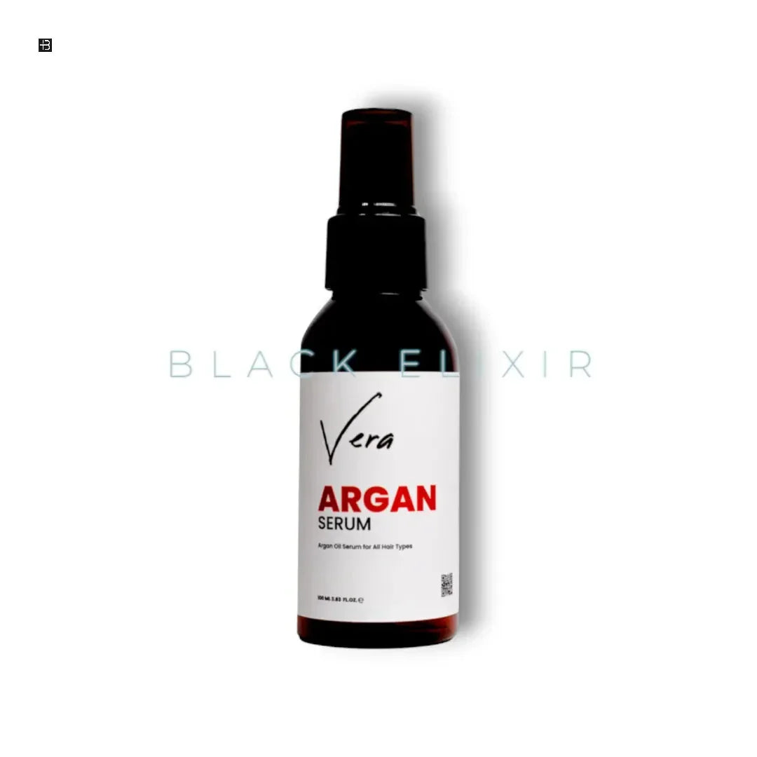 Vera Argan Serum Flasche, Arganöl Haarserum für alle Haartypen, elegantes Design