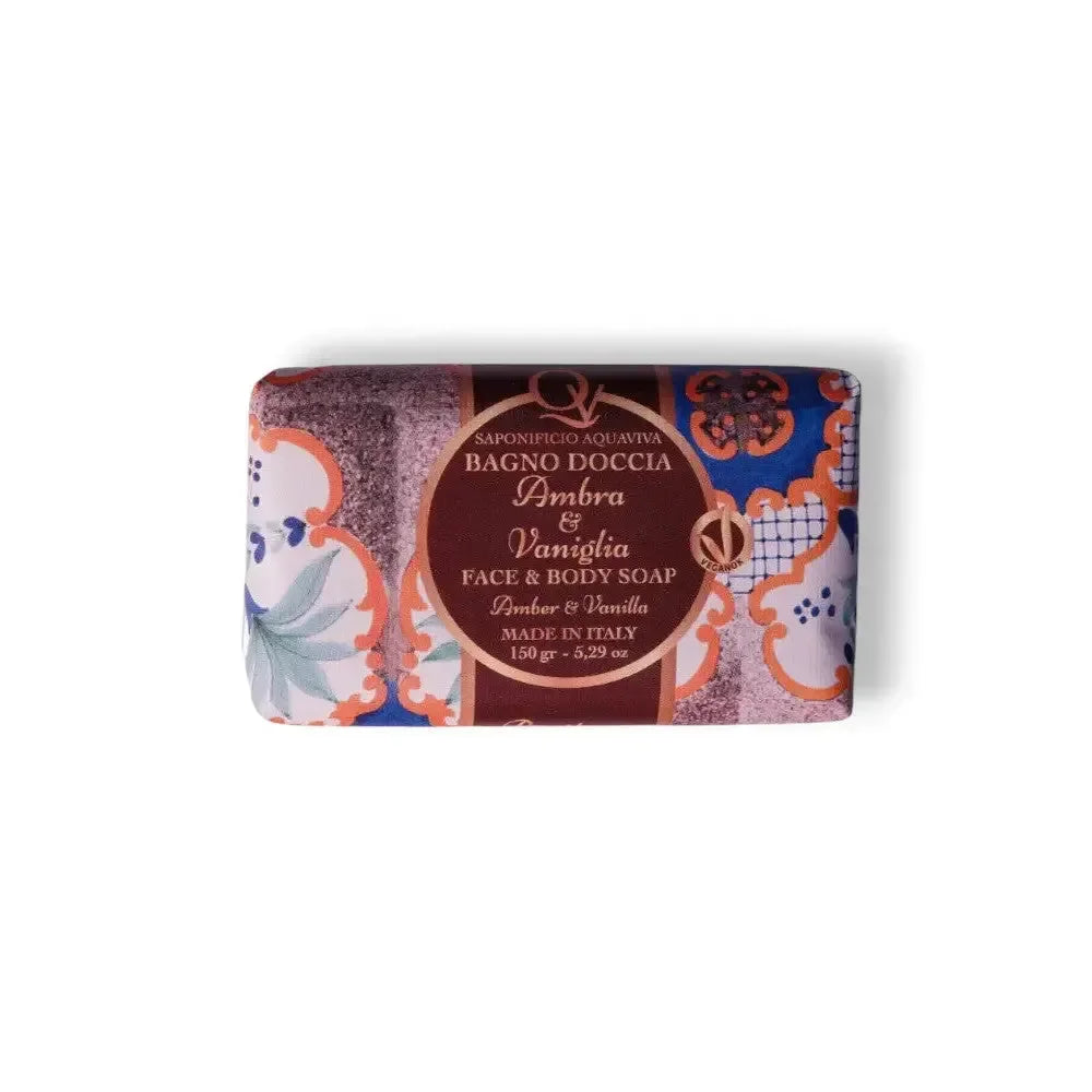 Saponificio Aquaviva Ambra & Vaniglia Face & Body Soap