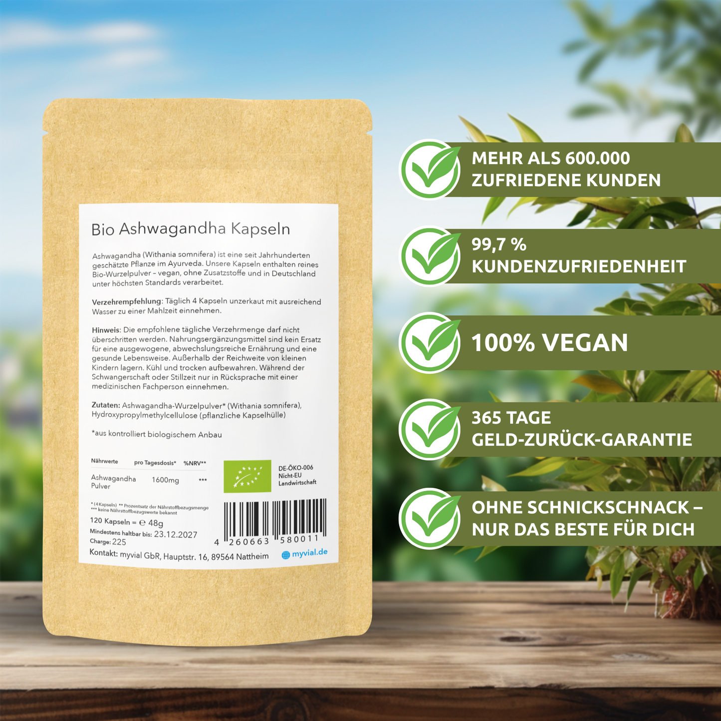 Organic Ashwagandha Capsules