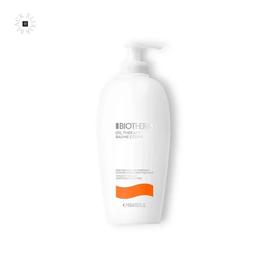 Biotherm Oil Therapy Body Lotion in weißer 400ml-Pumpflasche, Hautpflege Produktbild