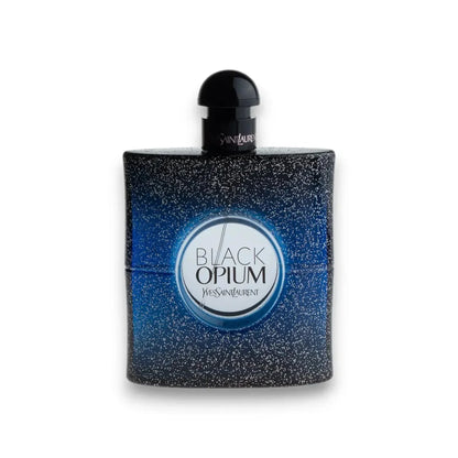 Schwarzer Flakon Black Opium Intense Eau de Parfum mit Glitzereffekt, Luxusparfum