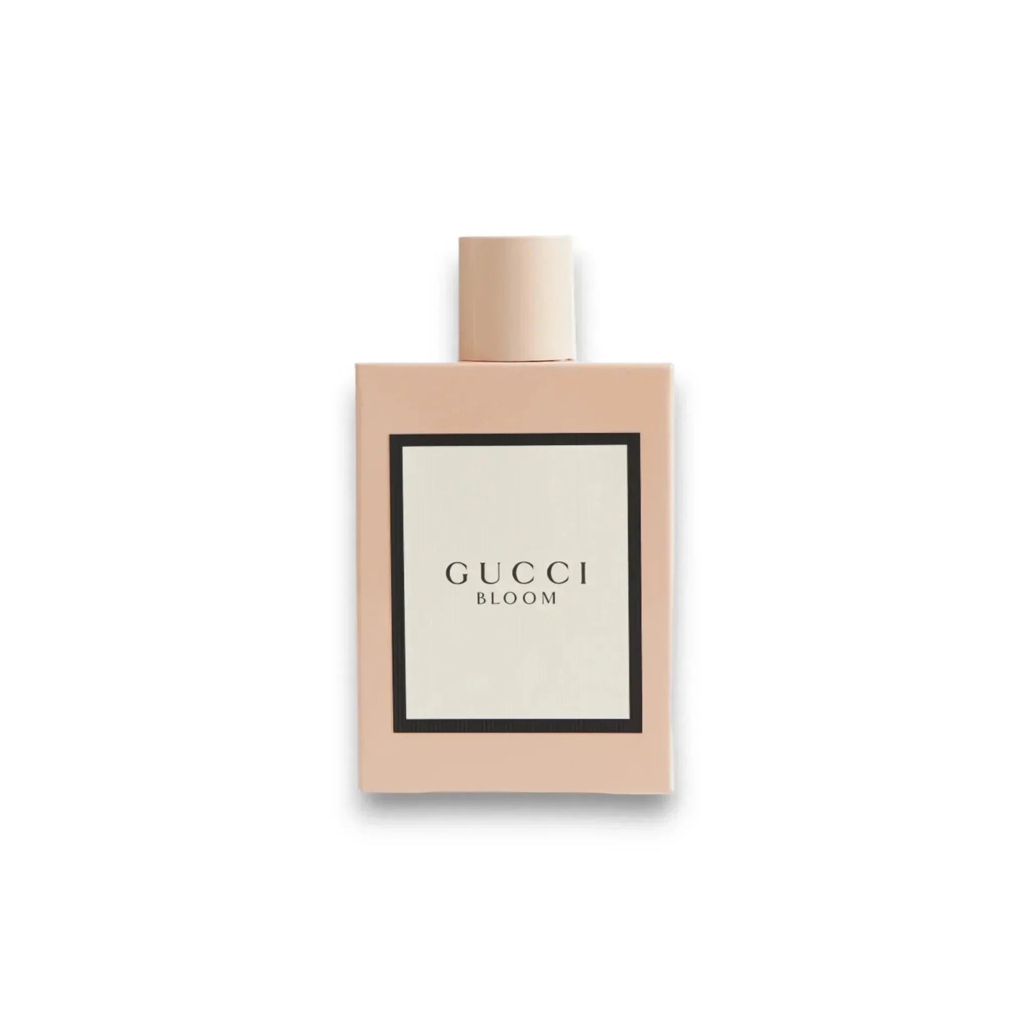 Eleganter Flakon Gucci Bloom Eau de Parfum, luxuriöses Damenparfum, beige Design, Duft