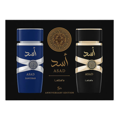 Lattafa Asad & Asad Zanzibar Anniversary Set 2x 100ml, Beauty, Perfumes and fragrances, Lattafa, Luxus Aroma