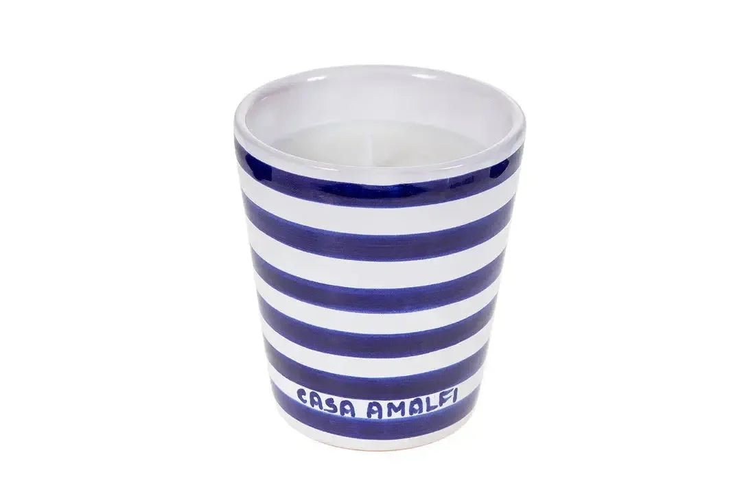 CASA AMALFI BLUE GROTTO HAND PAINTED CANDLE - Fresh Acqua Marine