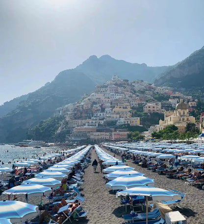 CASA AMALFI BUONGIORNO POSITANO HAND PAINTED CANDLE - Lemon Basil & Mandarin