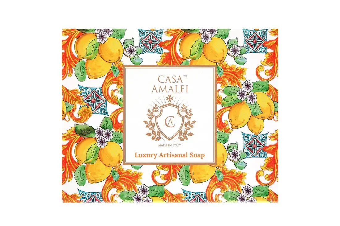 CASA AMALFI LEMON MAIOLICA 3 SOAP GIFT SET