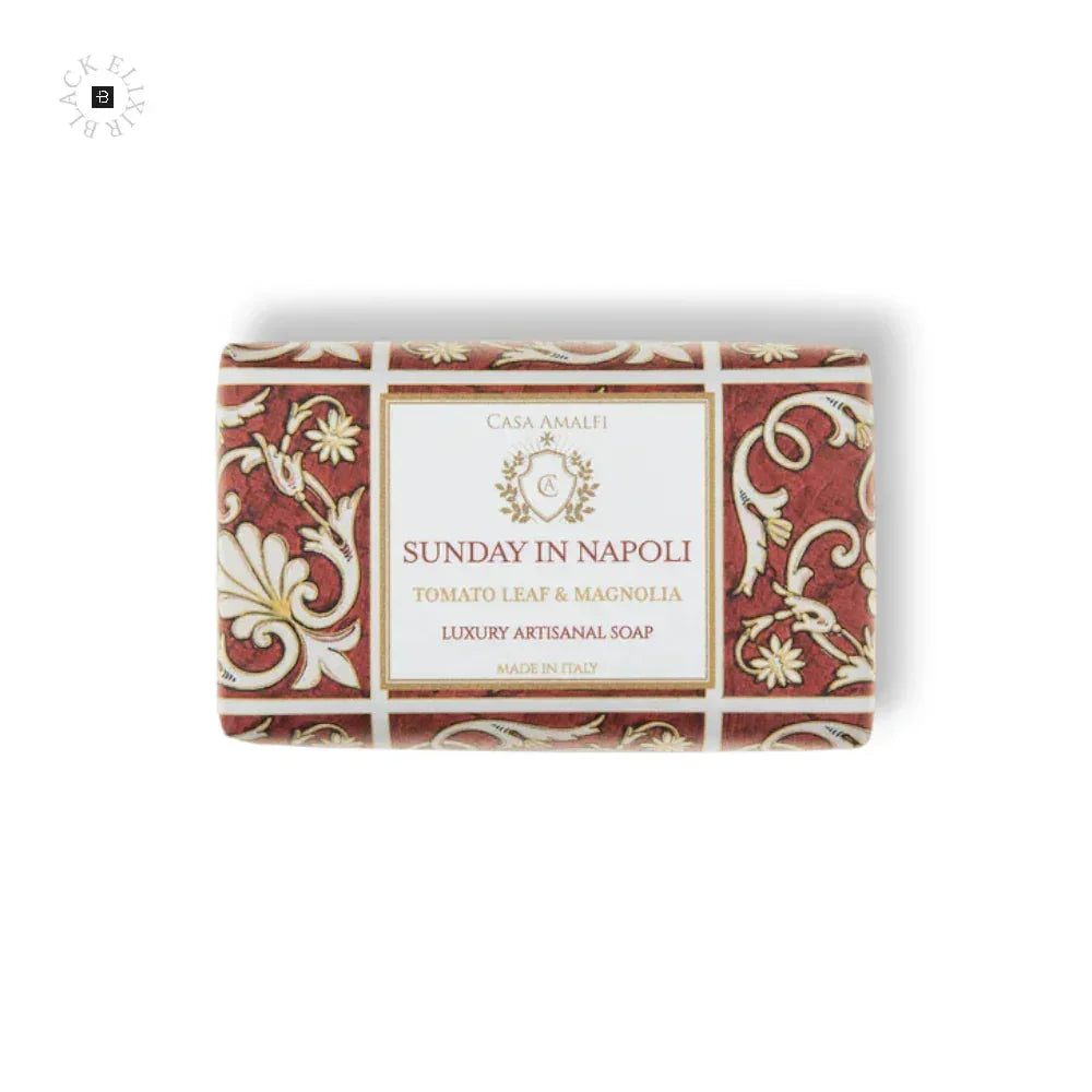 Luxuriöse Seife mit Tomatenblatt und Magnolie, verziertem Muster, rechteckige Form