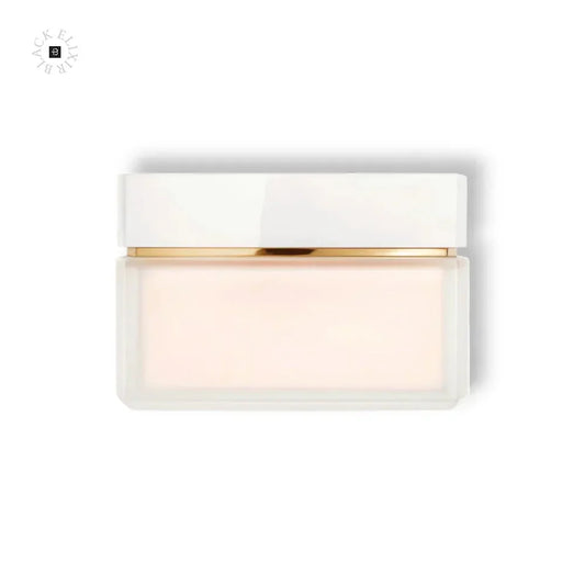Elegante Body Cream in weißem Tiegel mit goldfarbenem Akzent, Luxuspflege für Damen