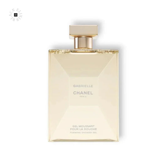 Luxuriöses Gabrielle Duschgel, rechteckiger Flakon, goldener Verschluss, elegantes Design