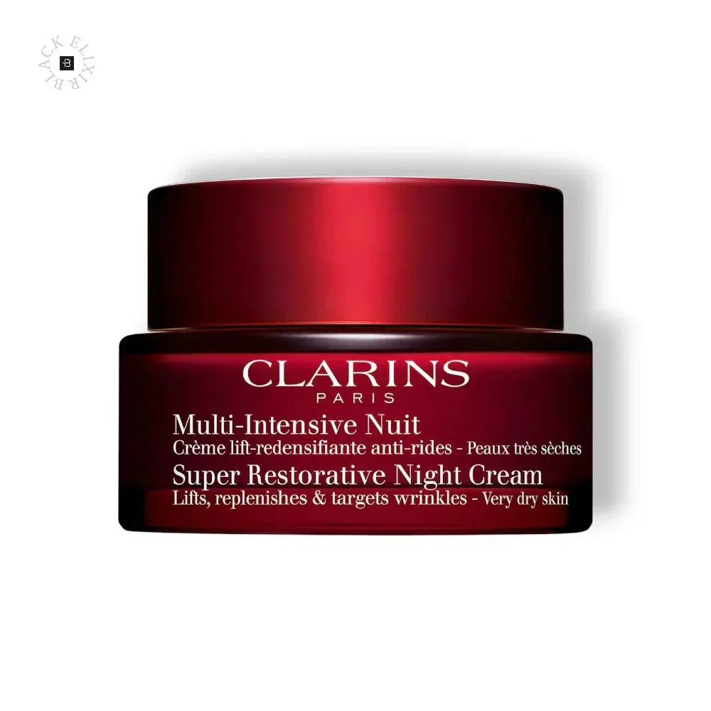 Roter Tiegel Clarins Multi-Intensive Nuit Nachtcreme für sehr trockene Haut, Anti-Aging Pflege