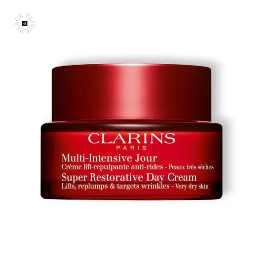 Rote Dose mit Clarins Multi-Intensive Jour Anti-Aging Tagescreme für sehr trockene Haut