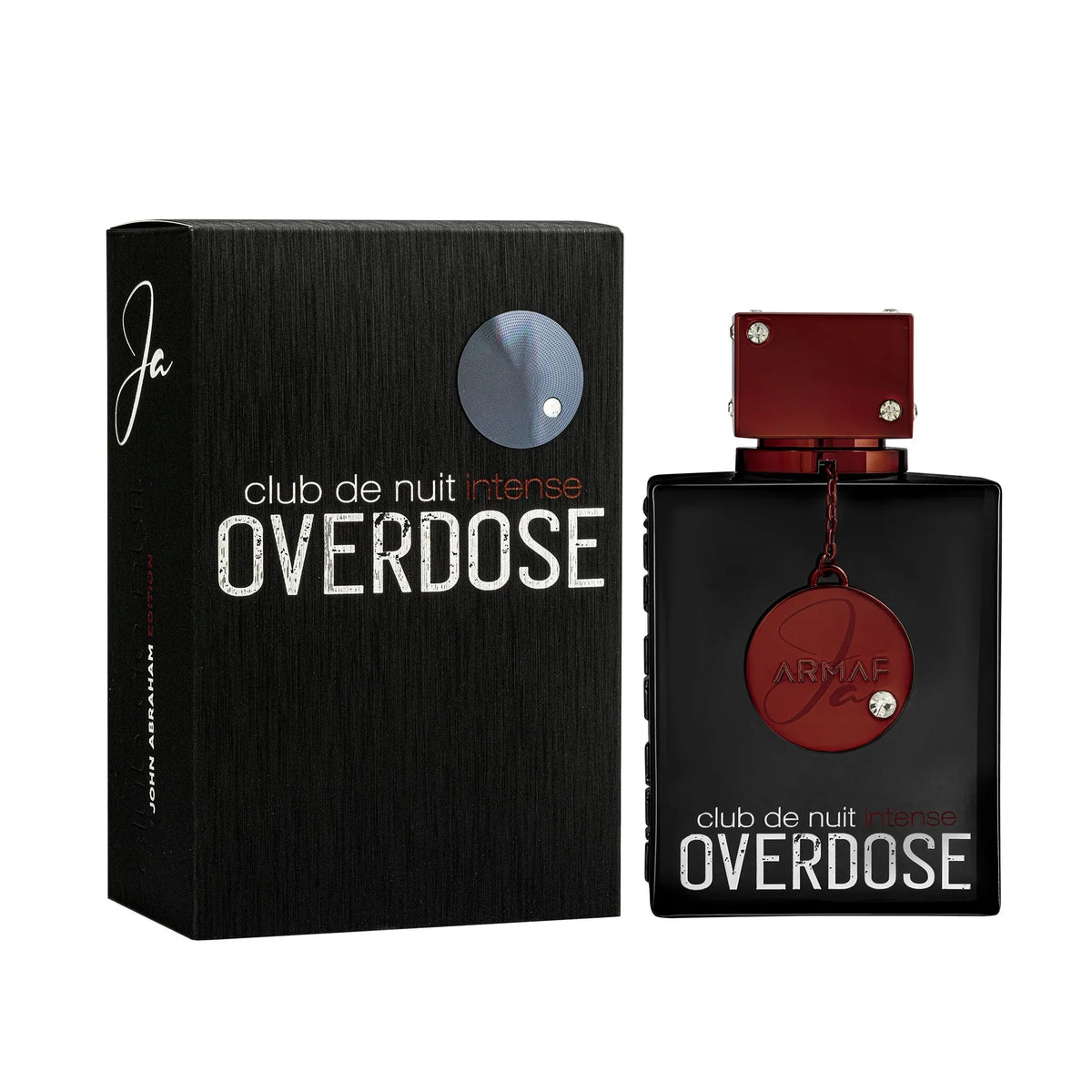 Armaf Club de Nuit Intense Overdose Herrenparfum mit schwarzer Flasche und rotem Verschluss