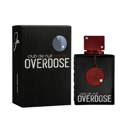 Armaf Club de Nuit Intense Overdose Herrenparfum mit schwarzer Flasche und rotem Verschluss