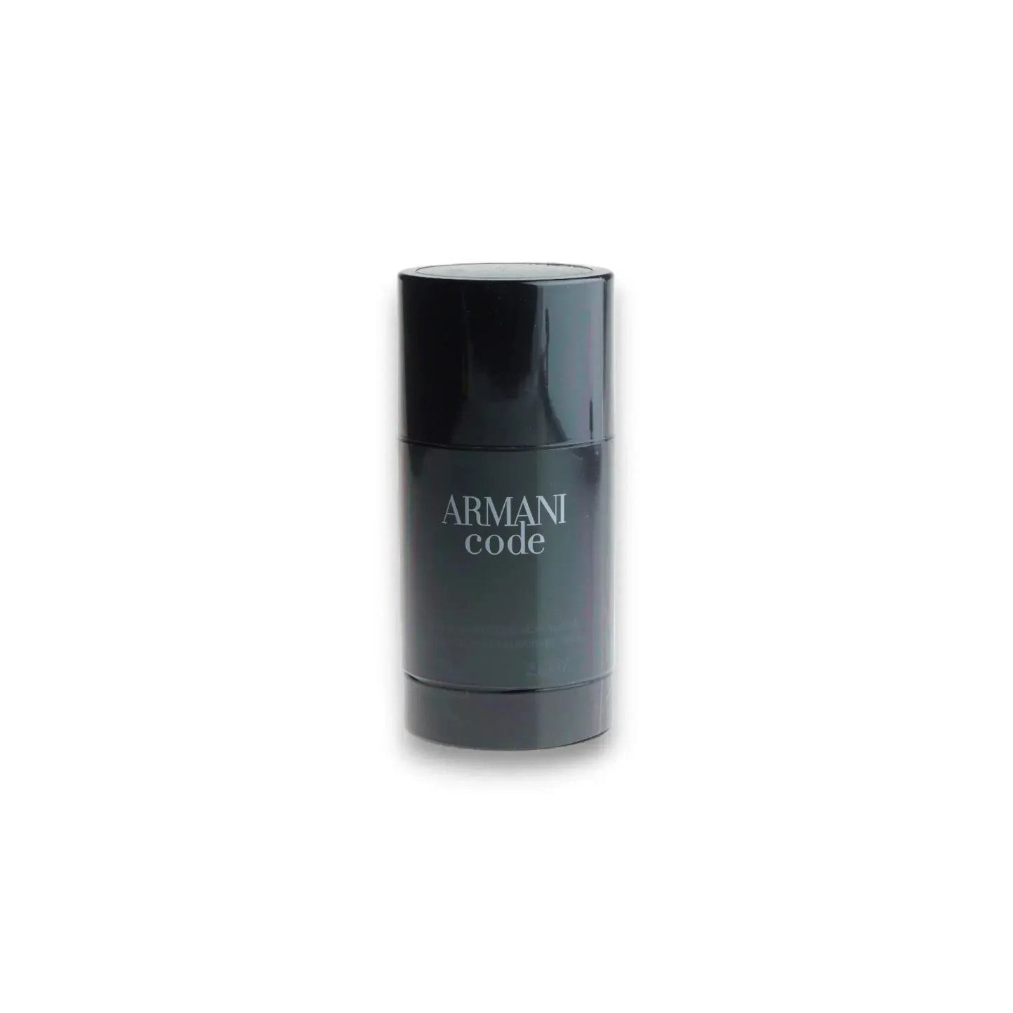 Armani Code Deodorant Stick in schwarzer, glänzender Verpackung vor weißem Hintergrund