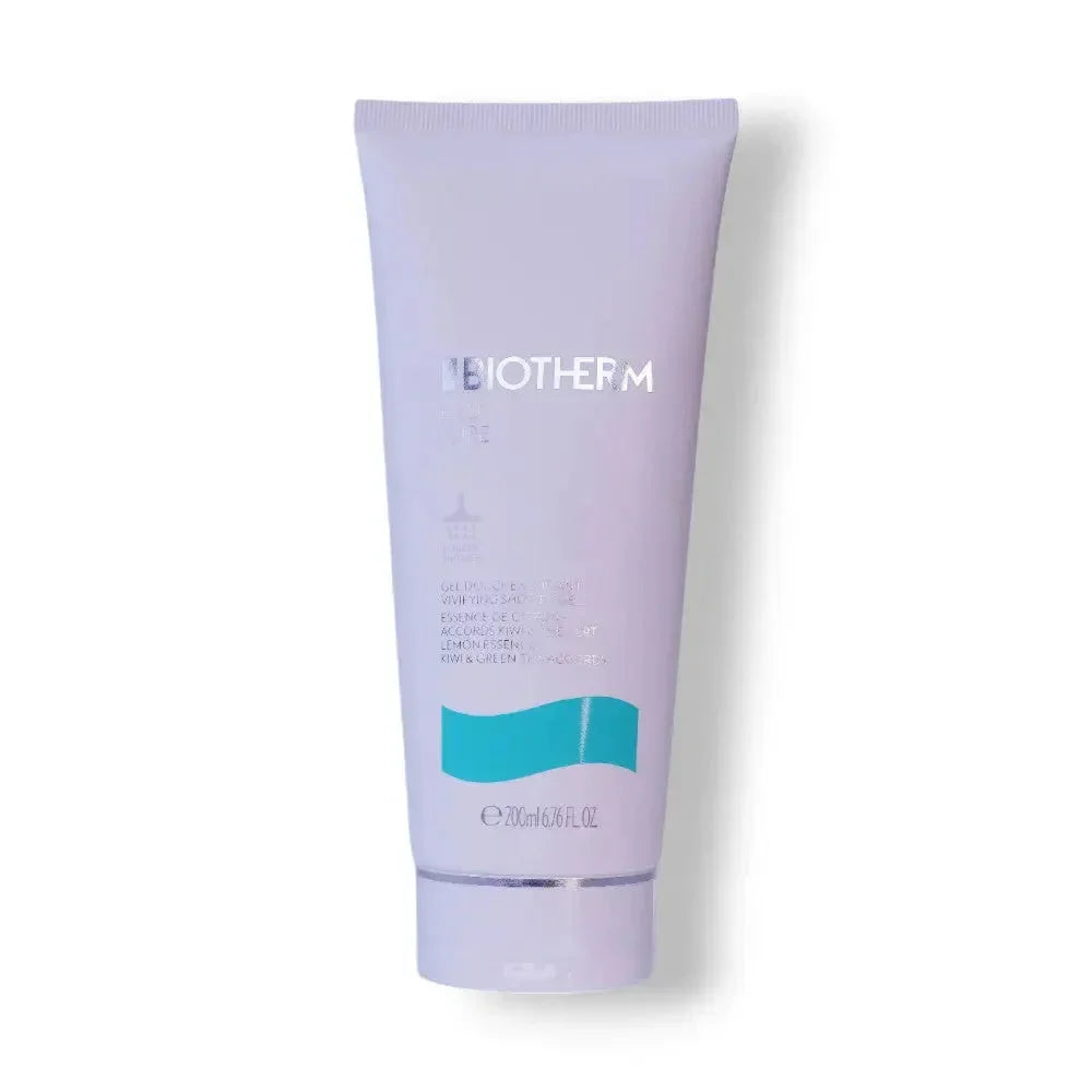Biotherm Duschgel Tube, 200 ml, auf weißem Hintergrund, Pflegekosmetik für Damen und Herren