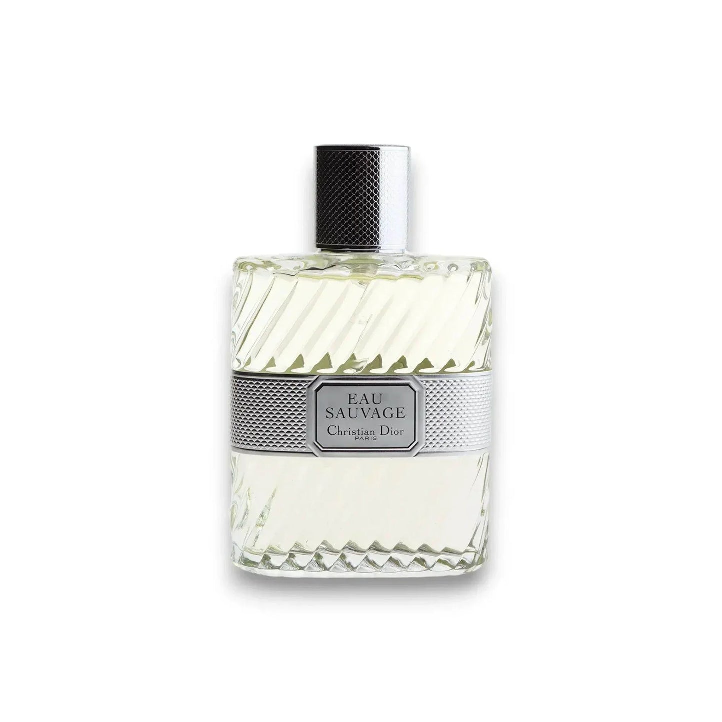 Luxus Herrenduft Eau Sauvage Eau de Toilette Flakon mit silberner Verzierung