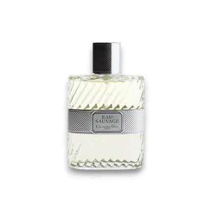 Luxus Herrenduft Eau Sauvage Eau de Toilette Flakon mit silberner Verzierung
