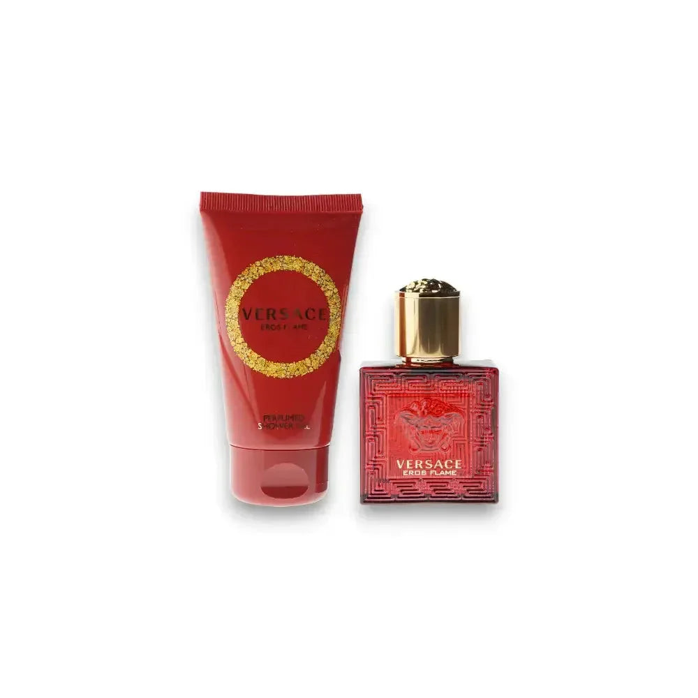 Rotes Duftset mit Eau de Parfum und Duschgel, luxuriöses Versace Design für Herren