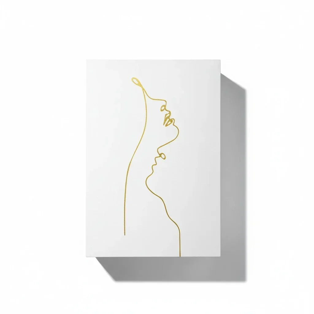 Fragrance Library Sense and Sensibility Eau de Parfum Flakon mit goldener Line-Art Zeichnung.