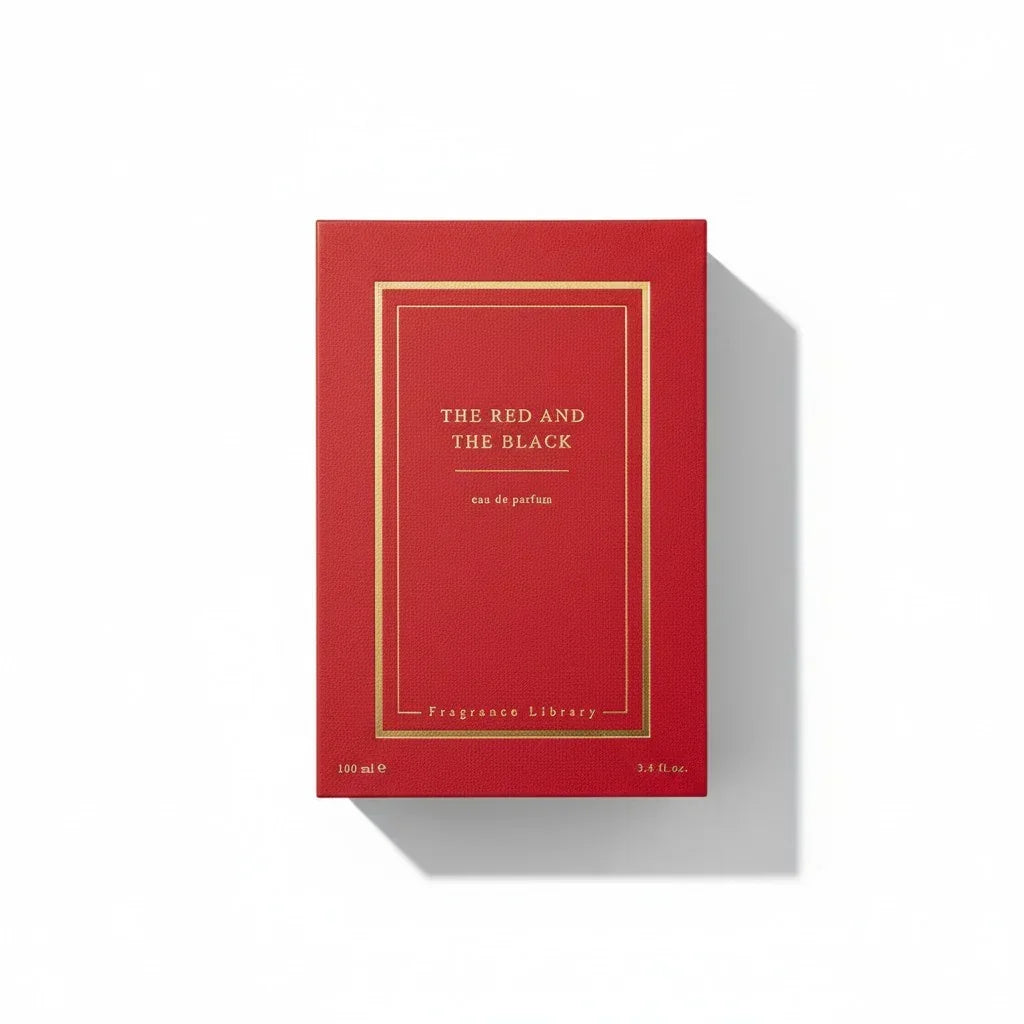 Rote Verpackung des Fragrance Library The Red and The Black Eau de Parfum.