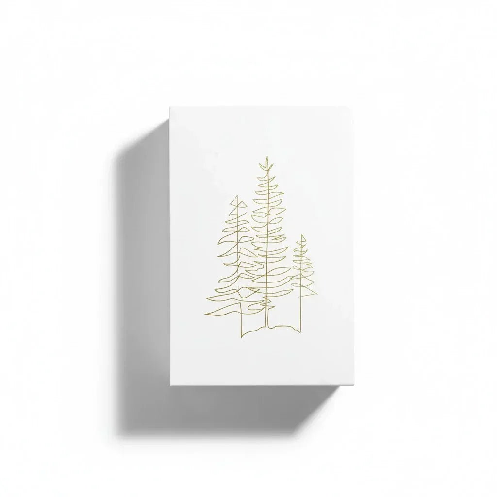 Fragrance Library One Hundred Years Of Solitude Eau de Parfum Verpackung mit goldenen Tannenlinien.