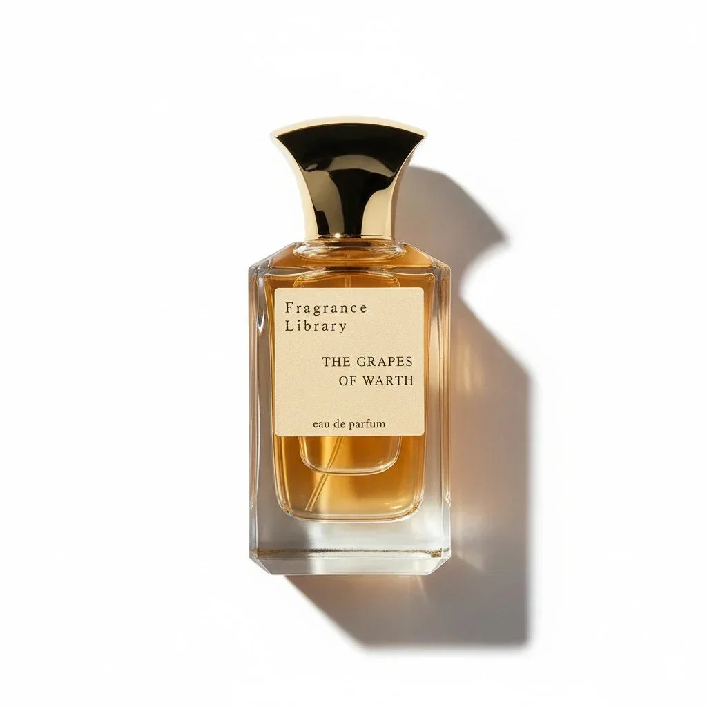 Fragrance Library The Grapes of Wrath Eau de Parfum in einem quadratischen Glasflakon.