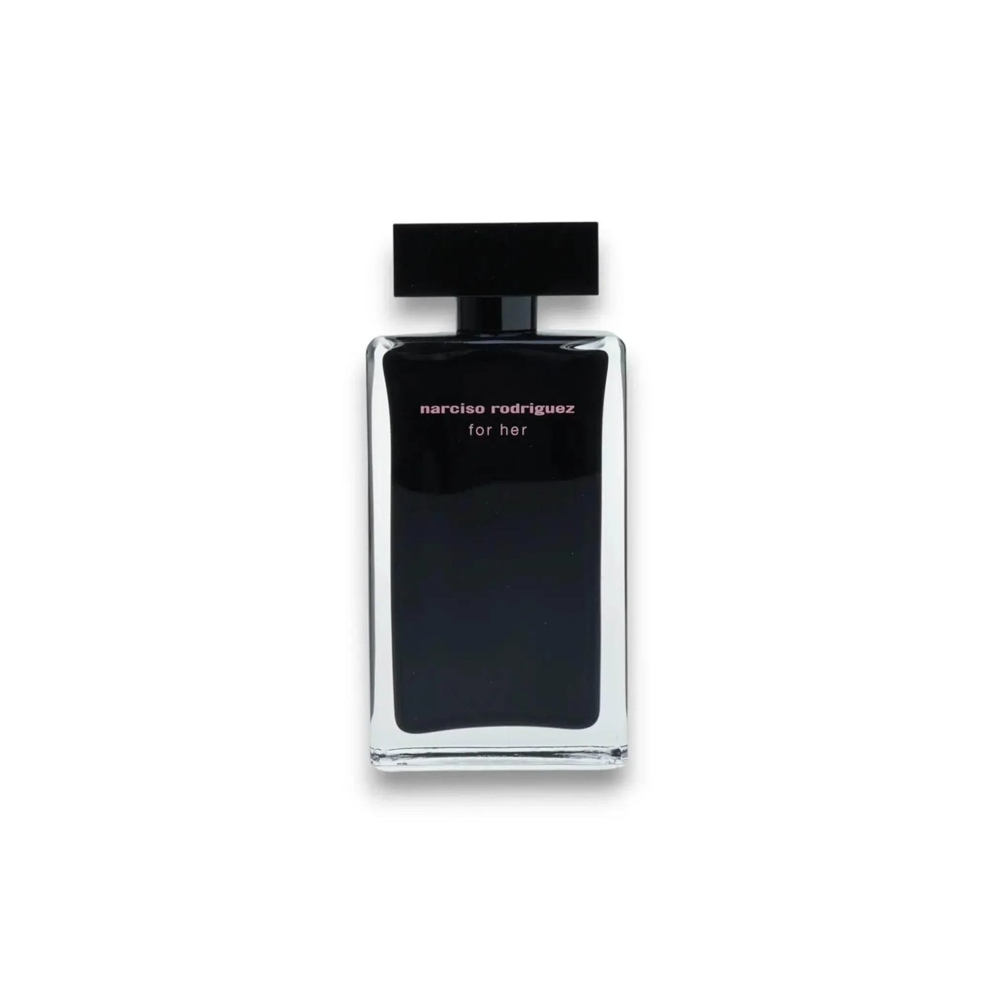 Schwarzer Flakon des Damenparfums Eau de Toilette, minimalistisch und elegant freigestellt.
