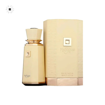 Luxuriöses Meringue Eau de Parfum Flakon und Verpackung in Cremefarbe, 80ml, Unisex Duft