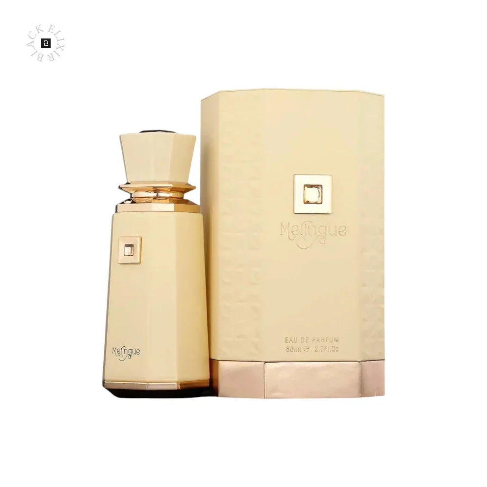 French Avenue Meringue Eau de Parfum: beigefarbener Flakon mit passender Verpackung.