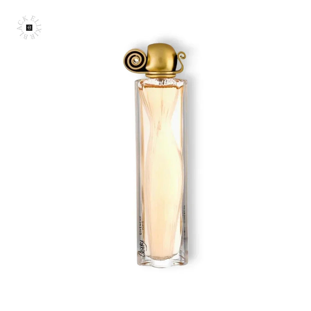 Edles Damenparfum in elegantem Glasflakon mit goldfarbenem Deckel, luxuriöser Duft