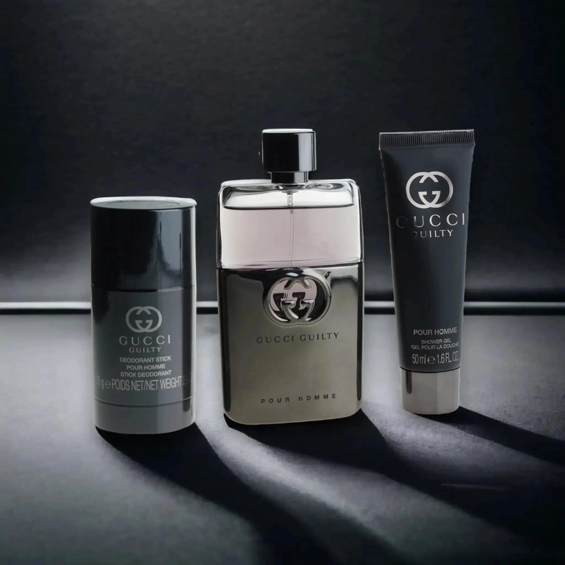Gucci Guilty Pour Homme Duftset mit Eau de Toilette, Deostick und Duschgel für Herren