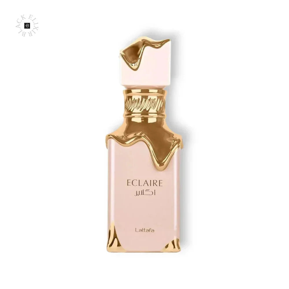 Luxuriöses Eau de Parfum Flakon in Rosa mit goldenen Akzenten für Damen und Herren