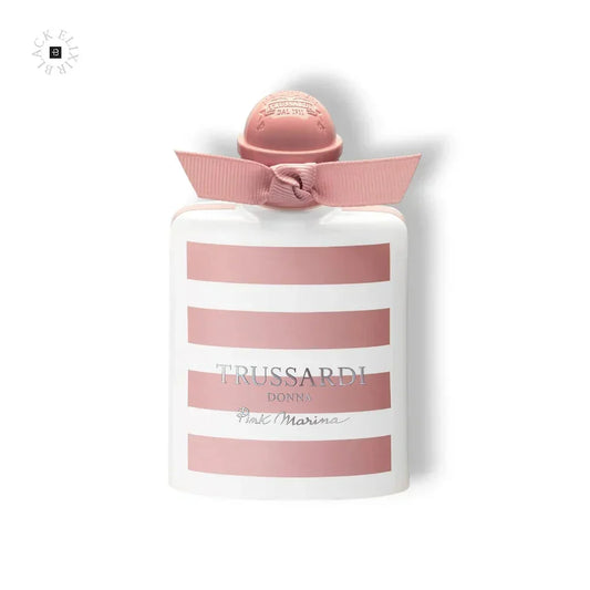 Trussardi Donna Pink Marina Damenparfum 100 ml Flakon mit rosa Streifen und Schleife