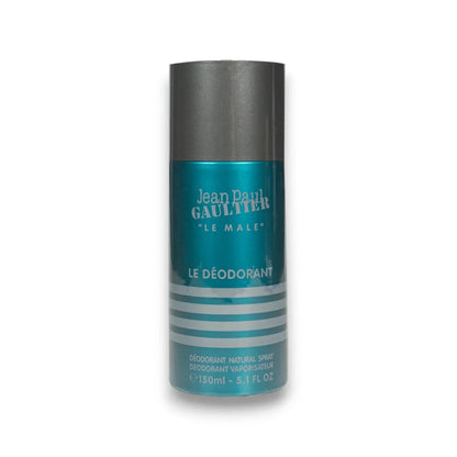 Jean Paul Gaultier Le Male Deodorant Spray 150ml, türkisfarbene Flasche für Herren