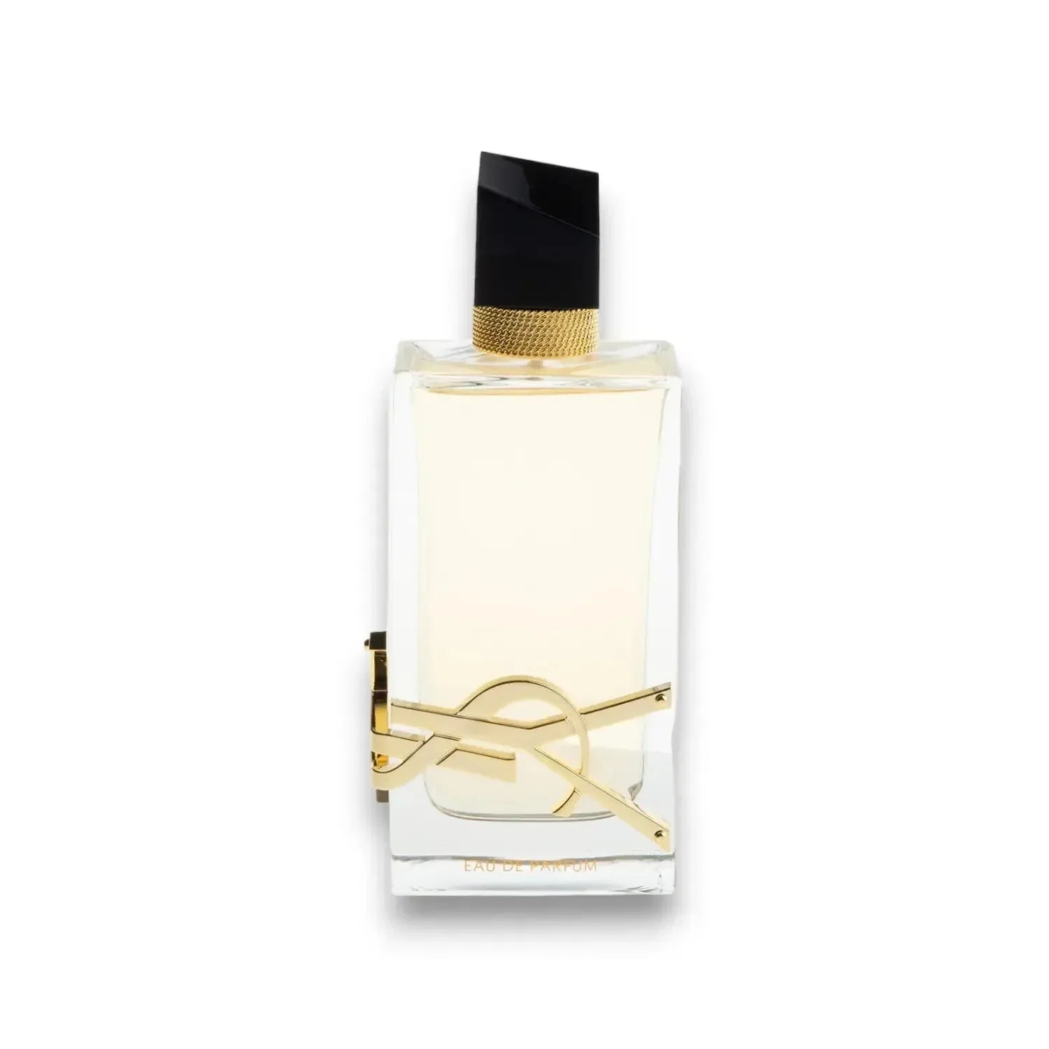 Luxus Damenparfum in elegantem Flakon mit goldenem Design und schwarzem Verschluss