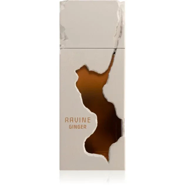 Luxuriöses Parfum Ravine Ginger in origineller beige-goldener Flasche, Unisex-Duft