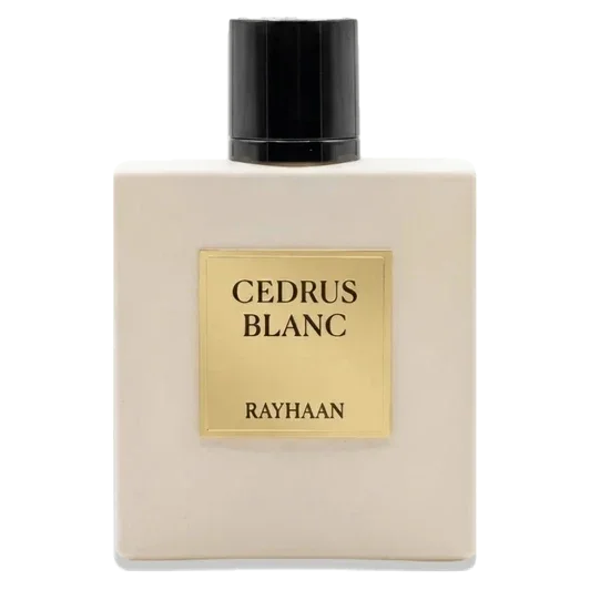 Parfümflasche Rayhaan Cedrus Blanc in elegantem Design
