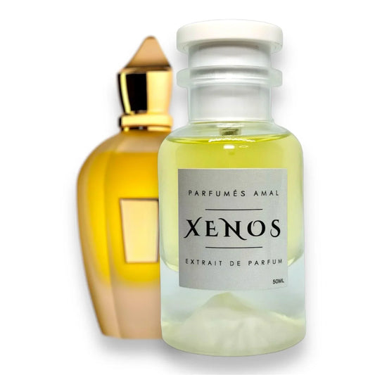 Parfumes Amal Xenos Extrait de Parfum Flakon mit gelber Flüssigkeit