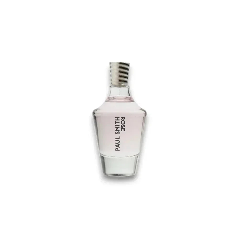 Transparenter Parfumflakon mit hellrosa Eau de Parfum, moderner Verschluss, Duft für Damen