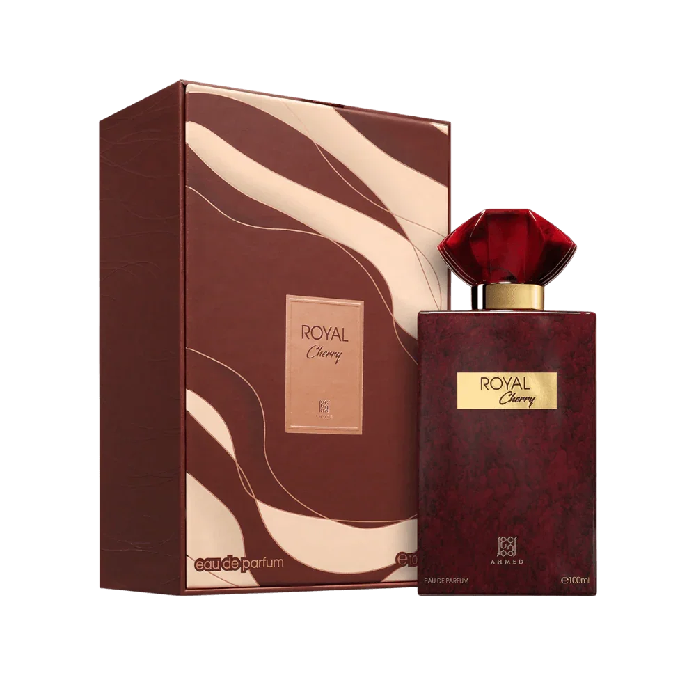 Royal Cherry Eau de Parfum, 100ml, luxuriöses Parfum in rot-goldener Flasche mit eleganter Verpackung