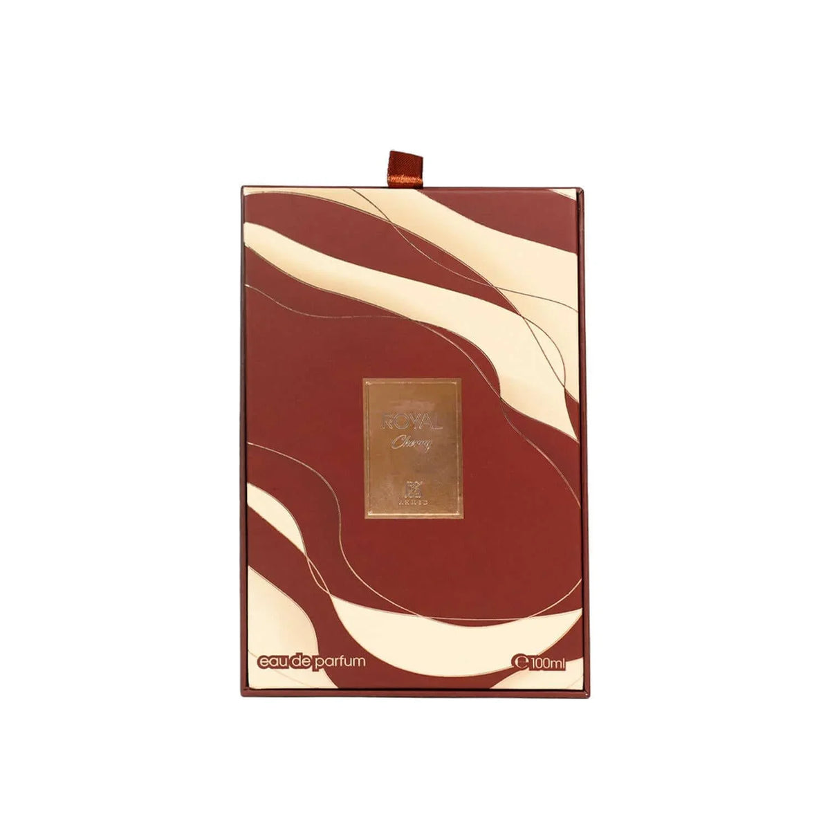 Royal Cherry Parfum Verpackung, luxuriöses Design in Rot und Creme, 100ml Eau de Parfum