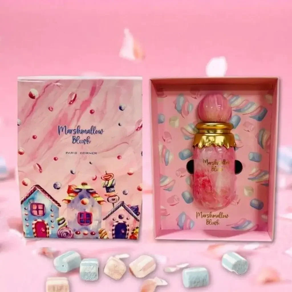 Luxuriöses Damenparfum Marshmallow Blush in rosa Geschenkbox mit verspieltem Design
