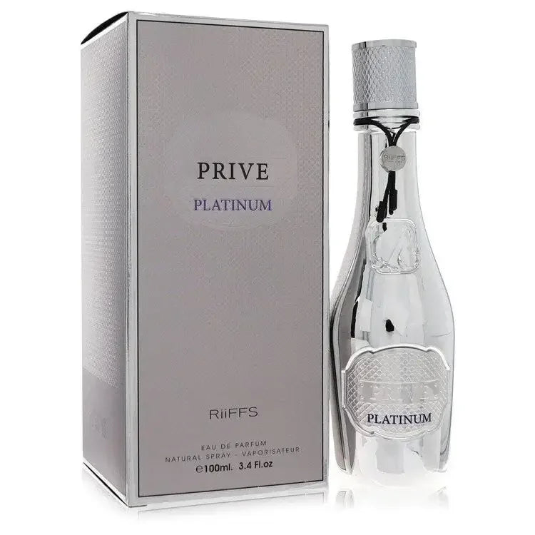 Prive Platinum Eau de Parfum 100ml mit edler silberner Verpackung, luxuriöses Unisex Parfum