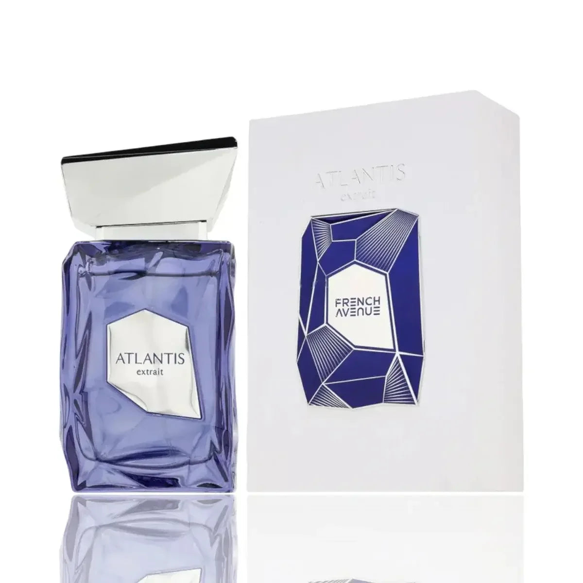 Luxusparfum Atlantis Extrait in blauer Flasche mit passender Geschenkverpackung