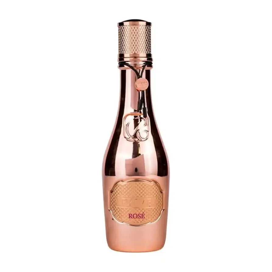 Luxuriöses Parfumflakon in Roségold, edles Design, Unisex-Duft, Rosé Edition