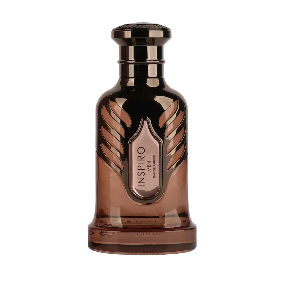 Luxus Herrenparfum Flakon braun Inspiro Men, elegantes Design, Eau de Parfum