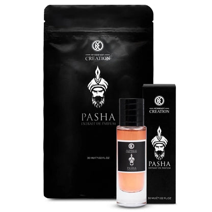 Luxus Parfum Pasha Extrait de Parfum 30ml für Herren, elegantes Flakon mit schwarzer Verpackung